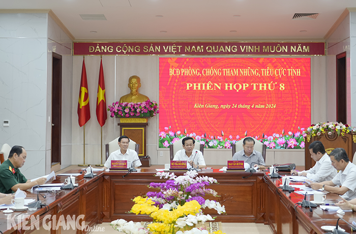 Ban Chỉ đạo phòng, chống tham nhũng, tiêu cực tỉnh Kiên Giang họp phiên thứ 8 